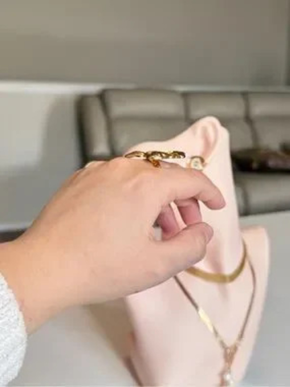 Gold Bow Statement Ring